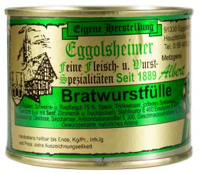 Bratwurstfülle - Metzgerei Albert, Eggolsheim 1 Dose