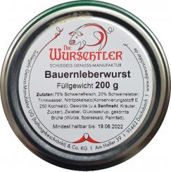 Bauernleberwurst - Die Wurschtler,  Dachsbach 1 Stück