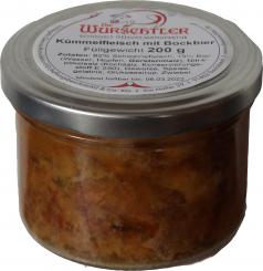 Kümmelfleisch mit Bockbier - Die Wurschtler,  Dachsbach 1 Stück
