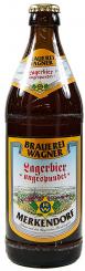 Lagerbier - Brauerei Wagner, Merkendorf 5 Flaschen