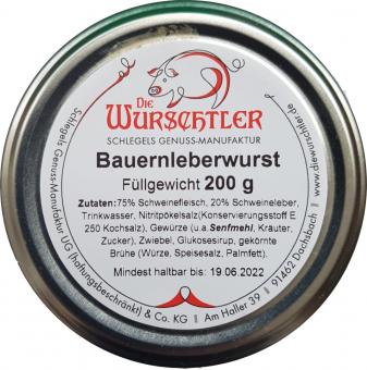 Bauernleberwurst - Die Wurschtler,  Dachsbach 1 Stück