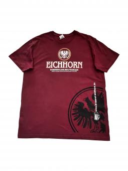 T-Shirt, weinrot - Brauerei Eichhorn, Dörfleins 