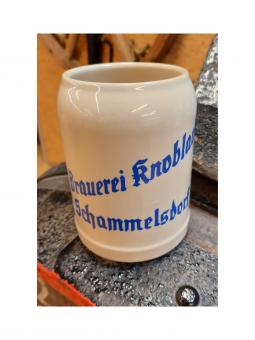 Steinkrug 0,5 Liter - Brauerei Knoblach, Schammelsdorf 1 Stück