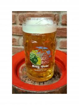 Glaskrug 0,5 Liter - Brauerei Krug, Breitenlesau 1 Stück