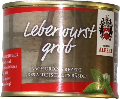 Grobe Leberwurst - Metzgerei Albert, Eggolsheim 1 Stück