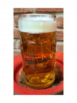 Glaskrug 0,5 Liter - Brauerei Martin, Hausen 1 Stück