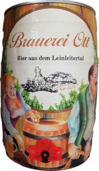 Pils, 5 Liter Partyfass - Brauerei Ott, Oberleinleiter 1 Stück