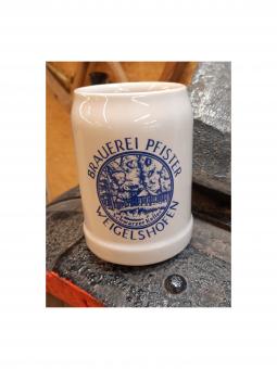 Steinkrug 0,5 Liter - Brauerei Pfister, Weigelshofen 1 Stück