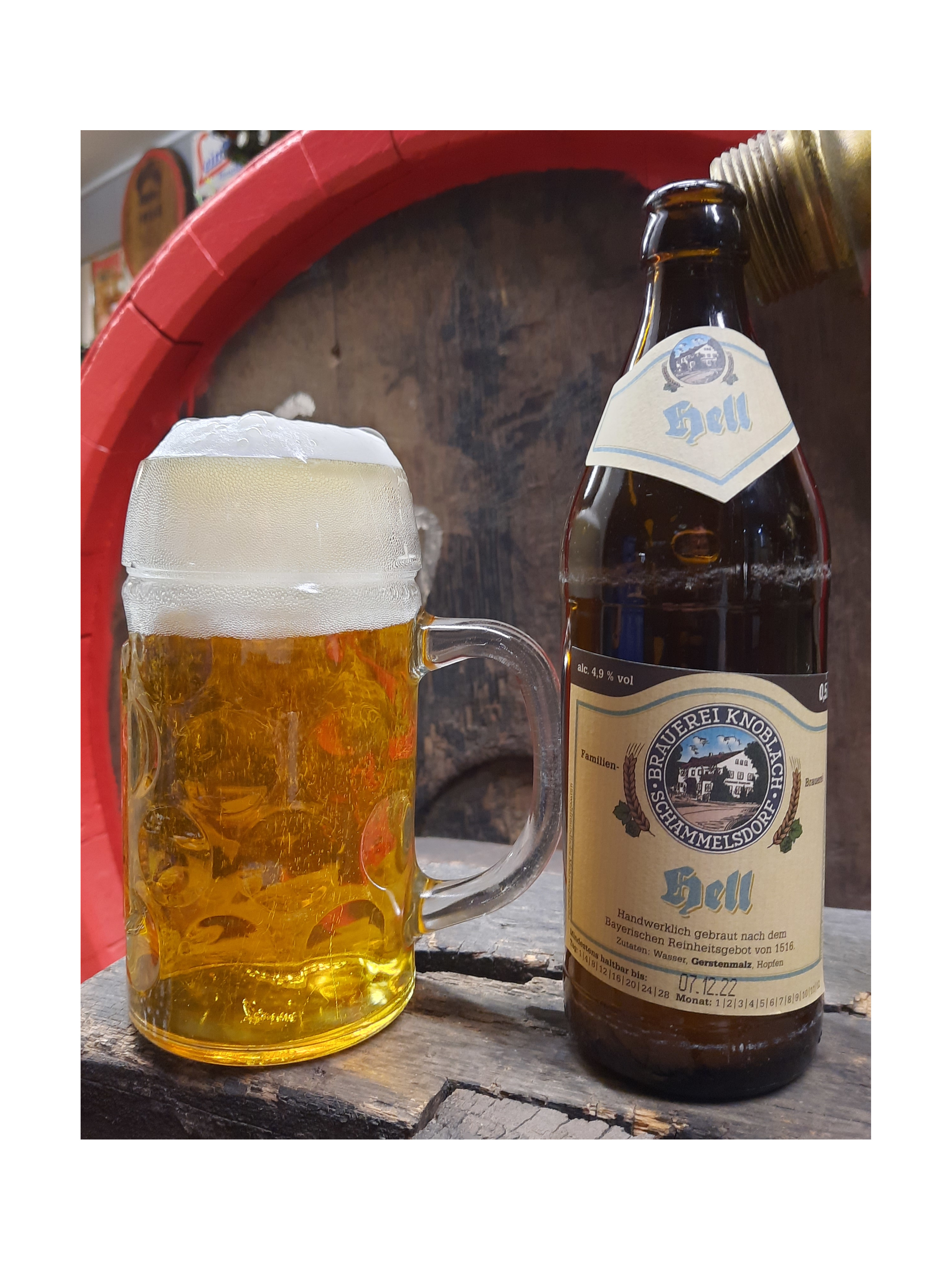 Landbierparadies24 Shop Hell Brauerei Knoblach, Schammelsdorf fränkisches Bier online kaufen